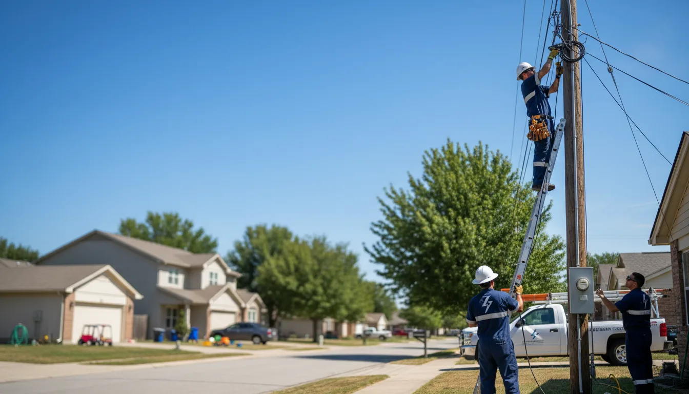 Residential electrician providing installation services in Gilmore City, IA
